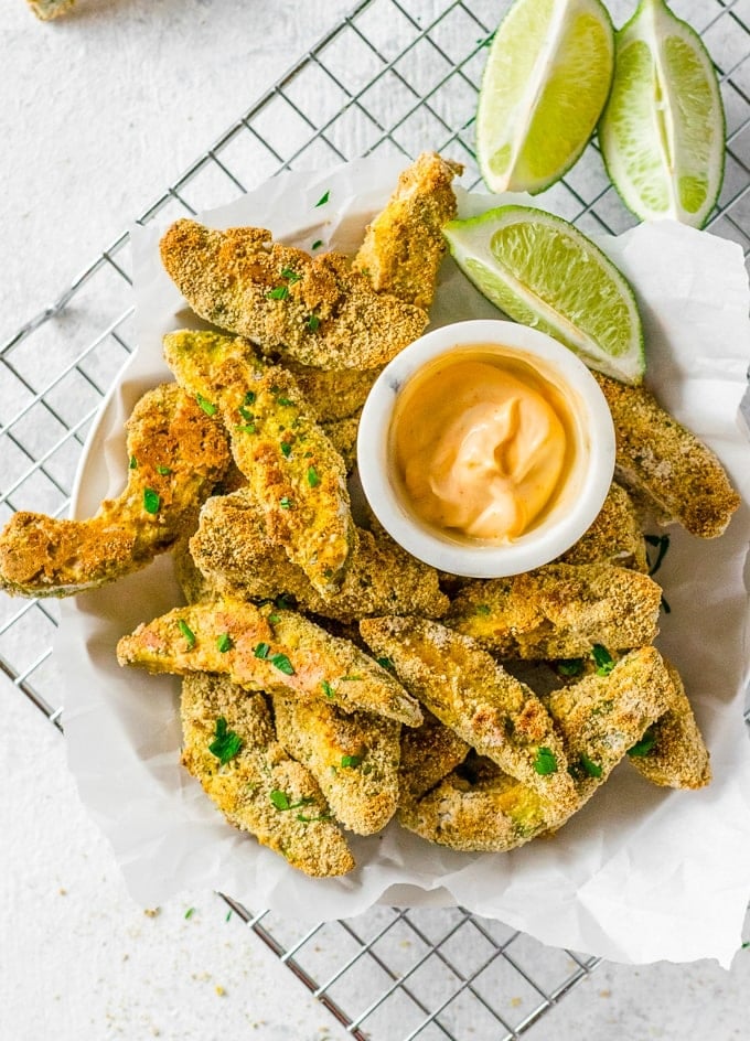 Make Green Eating Fun: Ranch Avocado Fries with Zesty Cilantro-Lime Dip